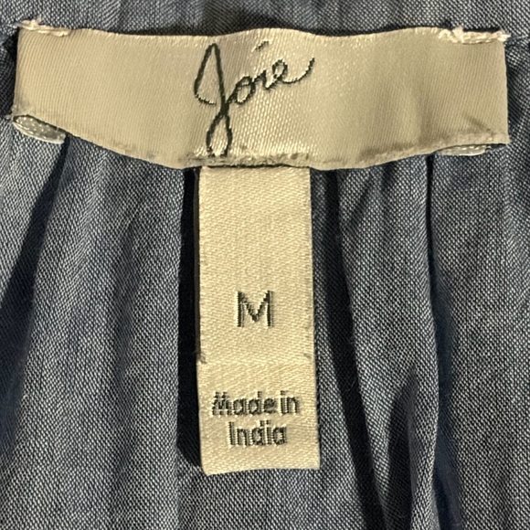 JOIE Marlen Blouse - Chambray/Black Current - Picture 6 of 7